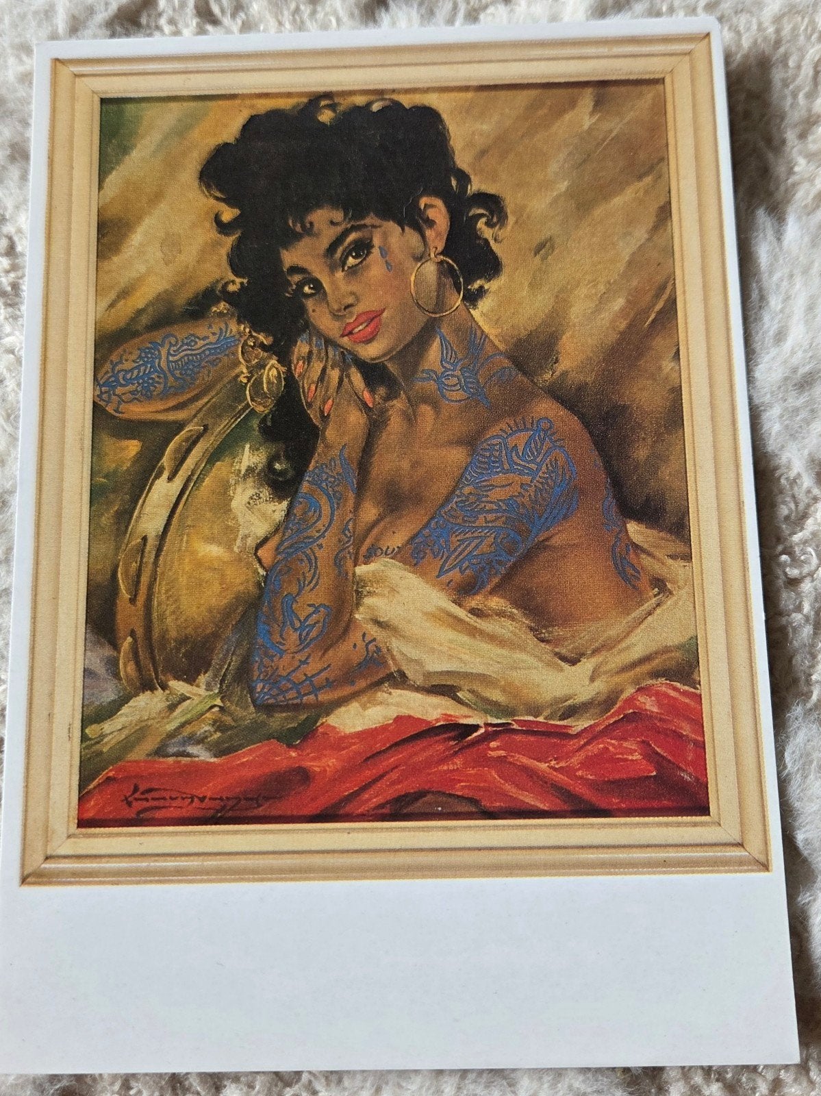 Amsterdam Tattoo Museum - Getatoeëerde vrouw, Verzamelen, Verzenden, 1980 tot heden, Ongelopen