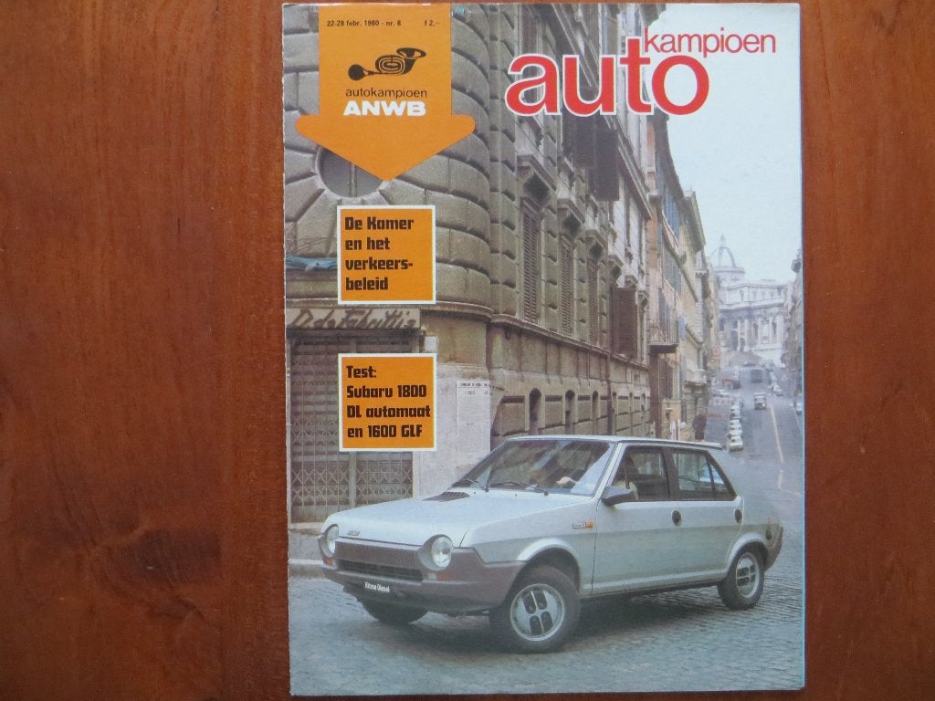 Autokampioen 8 1980 Subaru 1800 DL aut., 1600 GLF, Alfasud, Boeken, Ophalen of Verzenden, Nieuw, Alfa Romeo