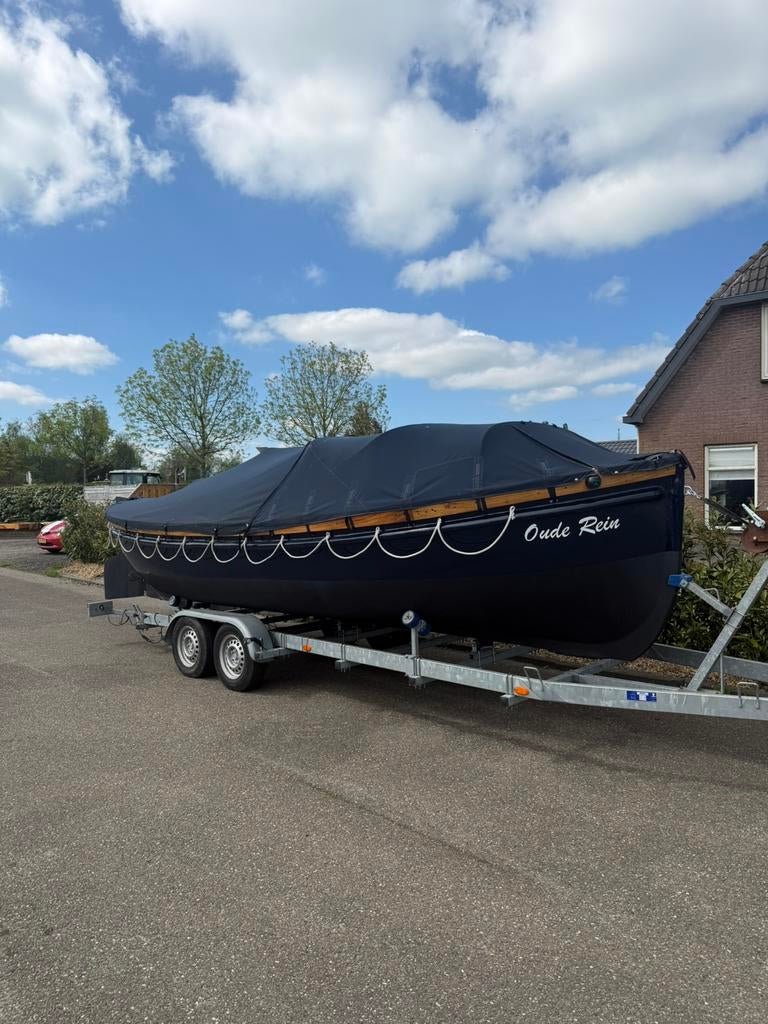 Reddingssloep 7.5 meter! Inclusief trailer!, Watersport en Boten, Ophalen, 10 tot 30 pk, Gebruikt, Binnenboordmotor
