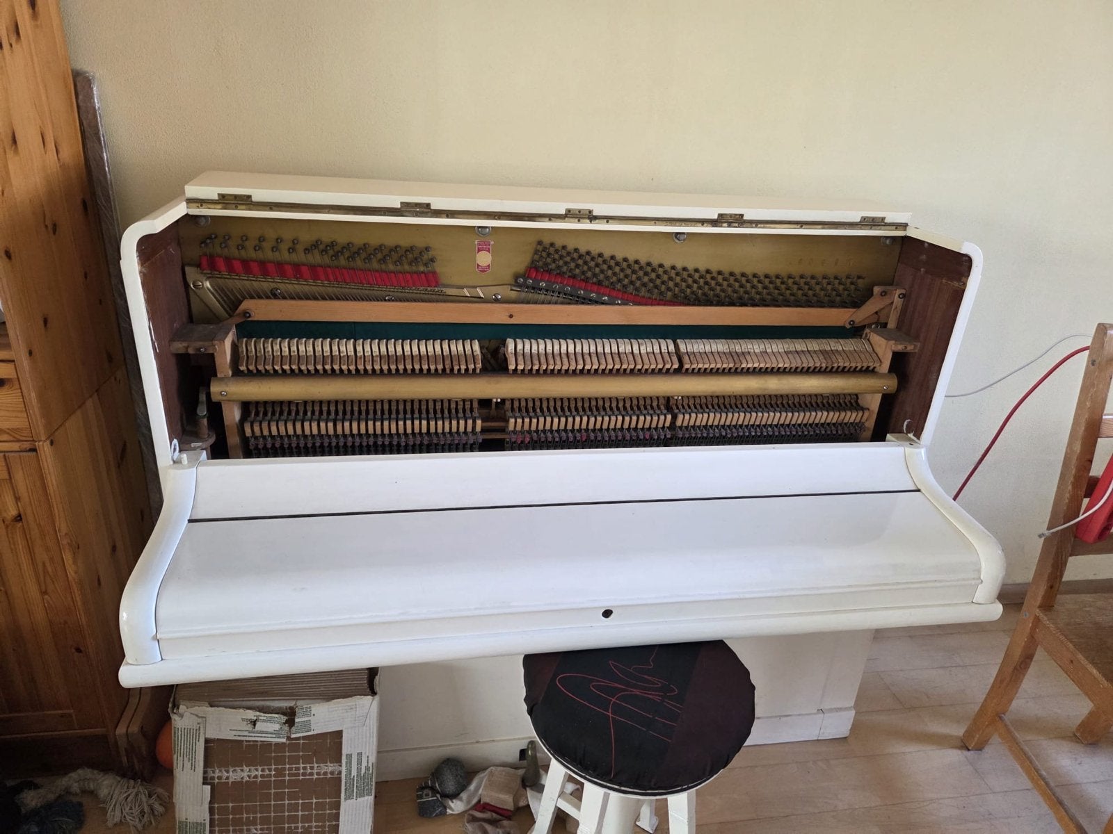 Nathaniel Berry & Sons Piano - Wit, Gebruikt, Ophalen, Gebruikt, Wit, Piano