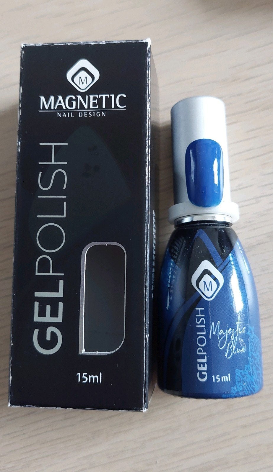 Magnetic gelpolish Majestic Blue 103454, Ophalen of Verzenden, Zo goed als nieuw, Blauw, Handen en Nagels