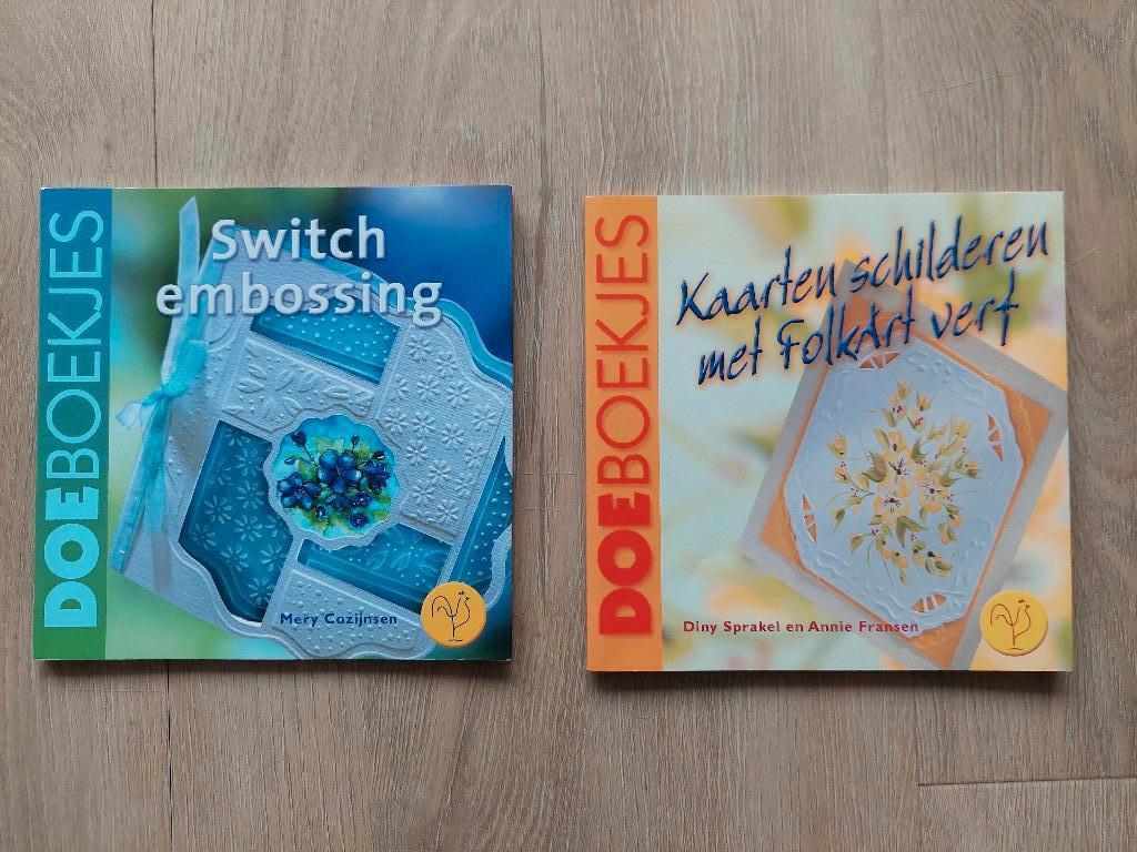 2 Doe boekjes kaarten maken, Hobby en Vrije tijd, Kaarten | Zelf maken, Zo goed als nieuw, Overige typen, Overige thema's, Ophalen