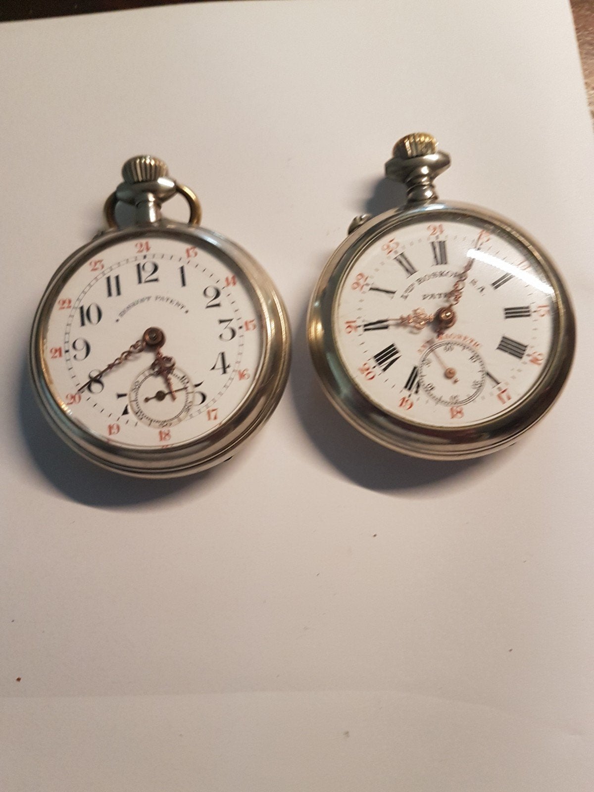 Louis Roskopf 2x zilveren zakhorloge.s, Sieraden, Tassen en Uiterlijk, Horloges | Antiek, Overige merken, Zakhorloge, 1900 tot 1930