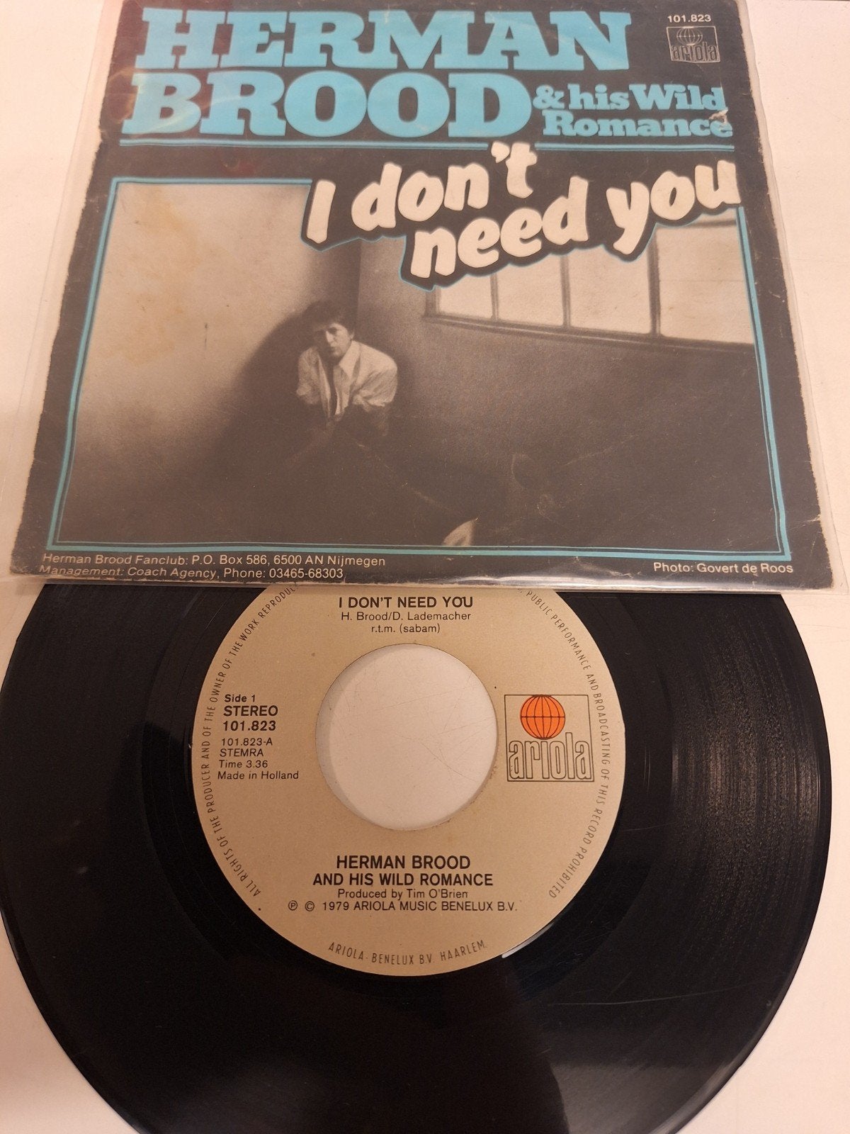 Herman Brood & his Wild Romance - I don't need you, 1979., Fotohoes, Verzenden, 7 inch, Poprock