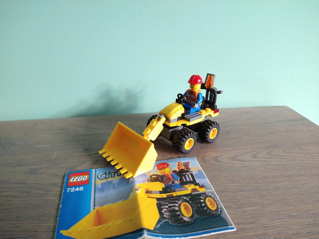 Lego city 7246 bouwplaats mini digger shovel graafmachine, Compleet, City, Lego, Ophalen of Verzenden