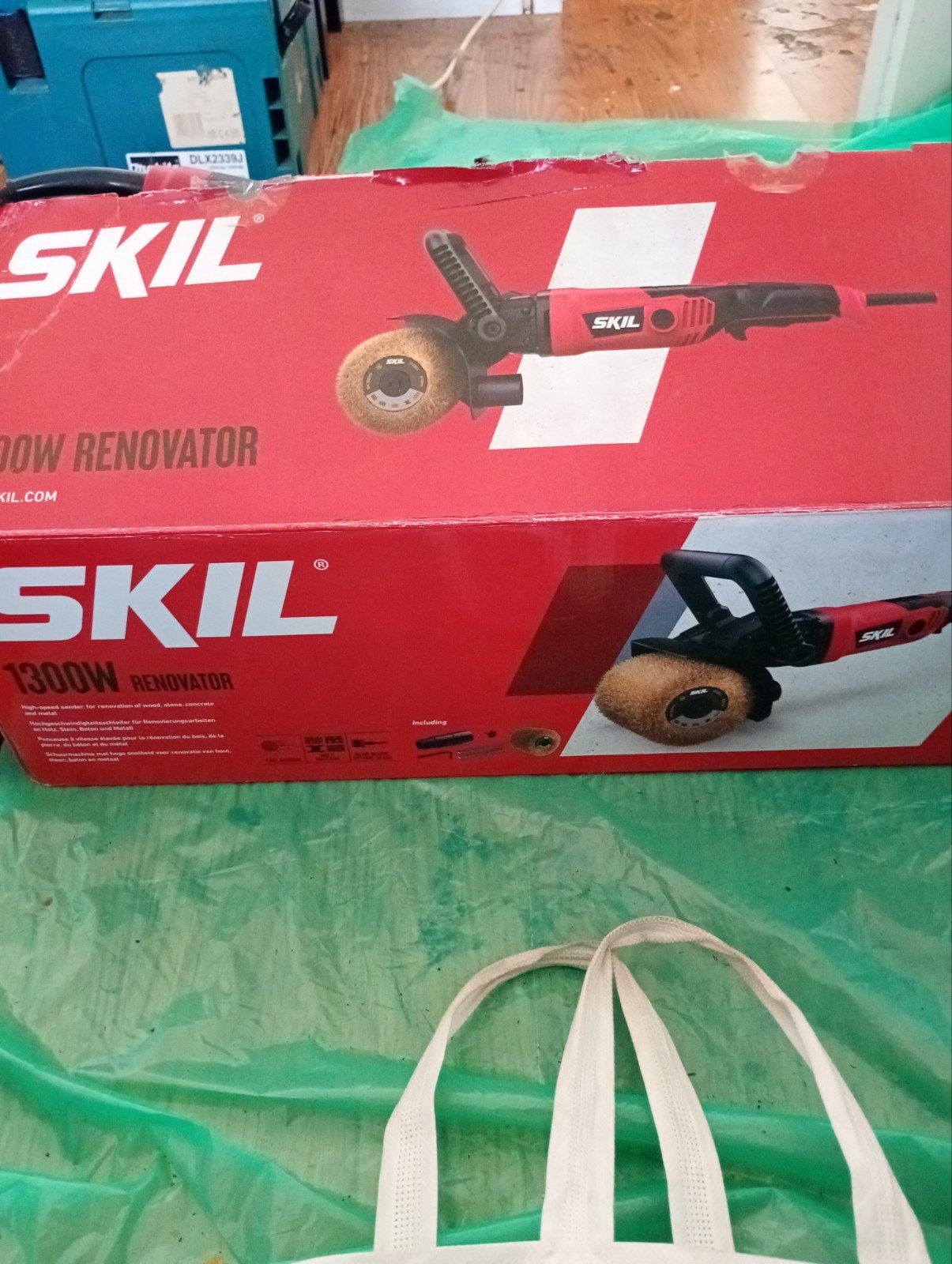 Skil renovator schuur borstel machine, Ophalen, Zo goed als nieuw, 1200 watt of meer