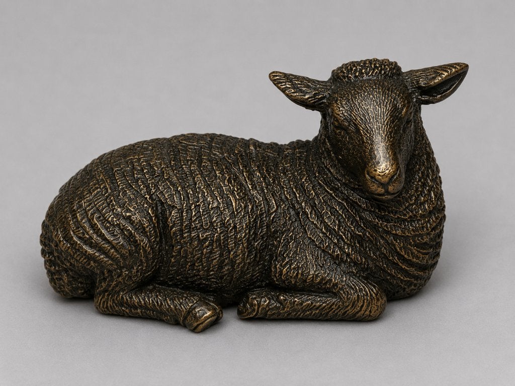 SCHAAP / 2 MODELLEN / BRONZEN BEELDEN, Ophalen of Verzenden, Boerderijdier, Beeldje of Figuurtje