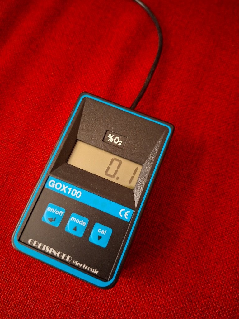Greisinger GOX 100 air tester zuurstof meter, Verzenden, Gebruikt, Overige meters