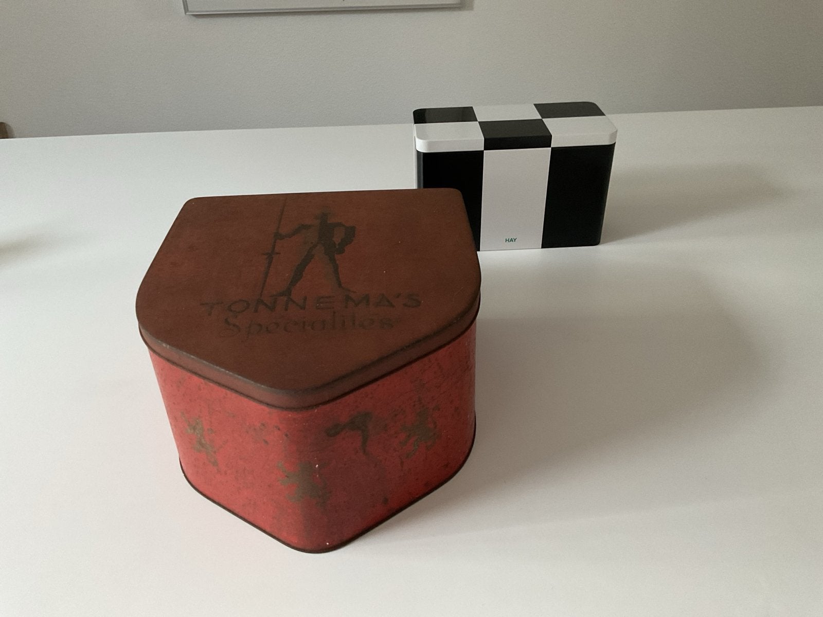 Vintage Blik Tonnema Kingfabriek Sneek voor pepermunt, Ophalen of Verzenden, Gebruikt, Overige, Overige merken