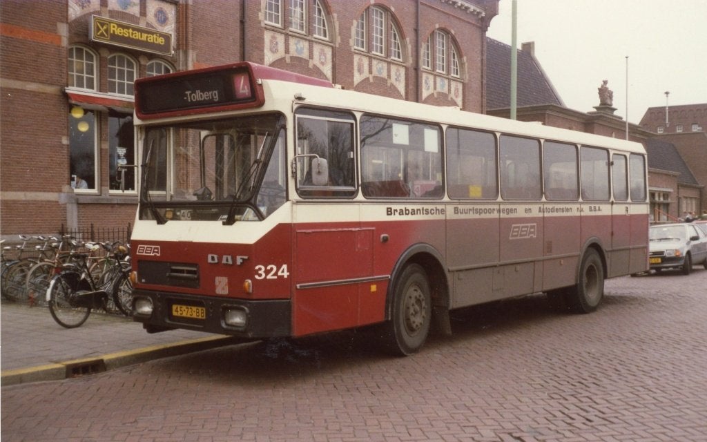 BBA Busfoto zabo 324 roosendaal 19-2-1989, Verzenden, 1980 tot heden, Noord-Brabant