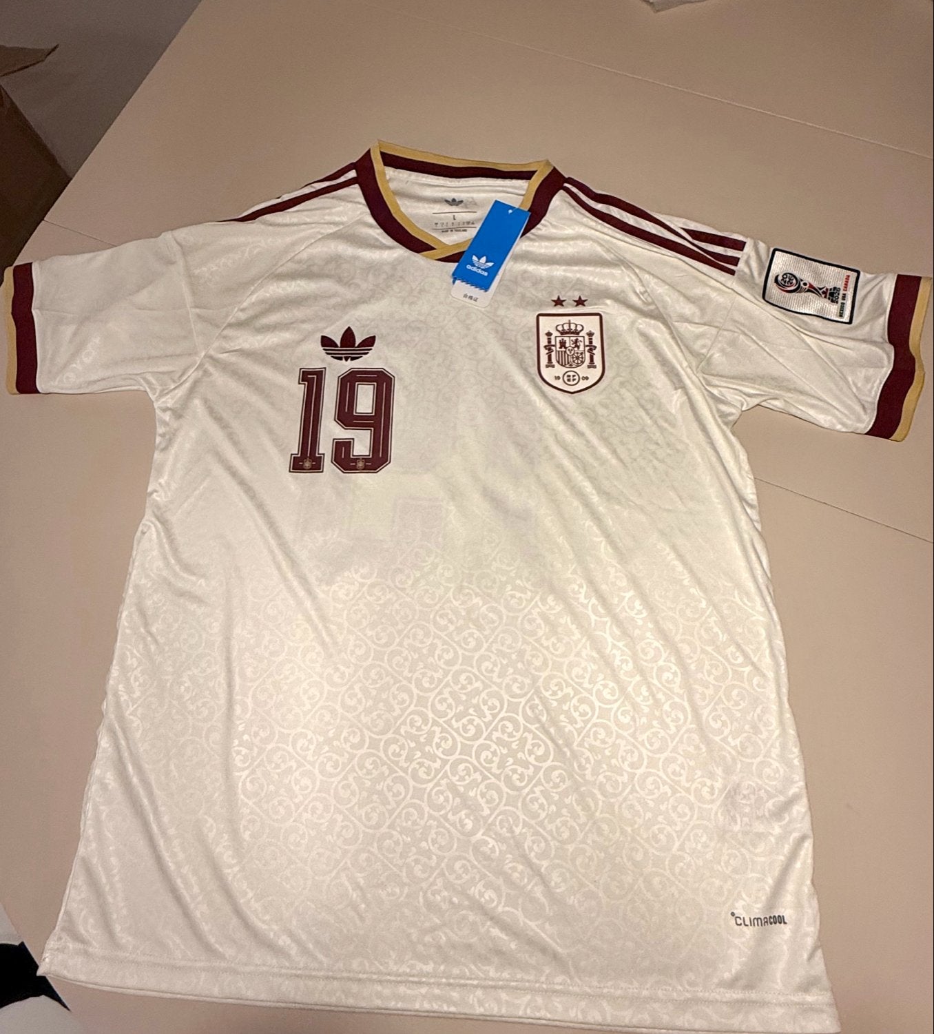 Spanje Lamine Yamal #19 Voetbalshirt – Nieuw – Maat L, Maat L, Verzenden, Nieuw, Shirt