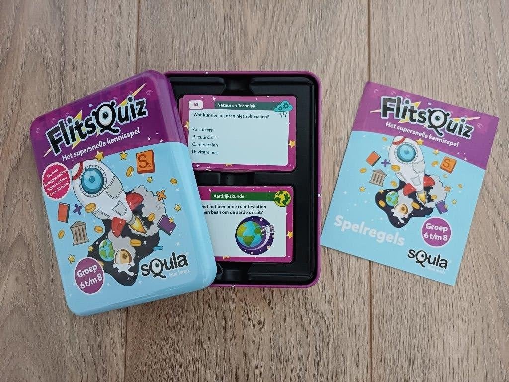 Squla Flitsquiz groep 6 t/m 8, Ophalen of Verzenden, Zo goed als nieuw, Ontdekken