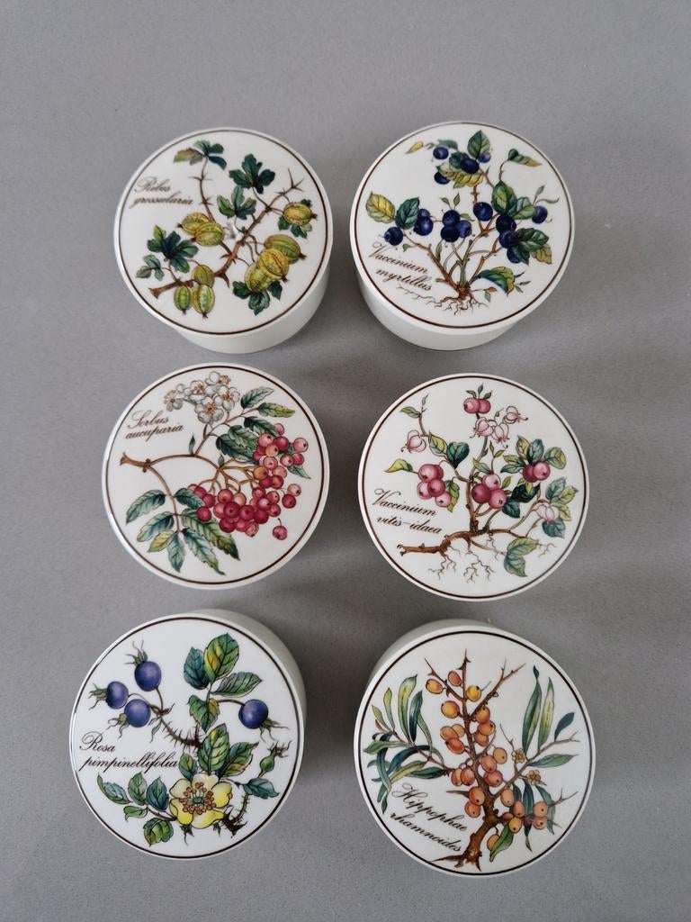 Set van 6 dekseldoosjes Villeroy en Boch Botanica, Huis en Inrichting, Keuken | Servies, Ophalen of Verzenden, Zo goed als nieuw