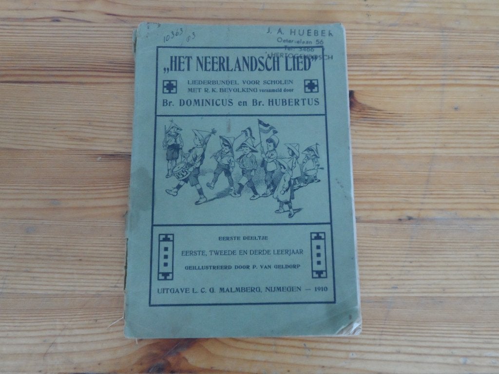 Het neerlandsch lied - dominicus / hubertus, Gebruikt, Zang, Ophalen of Verzenden, Artiest of Componist