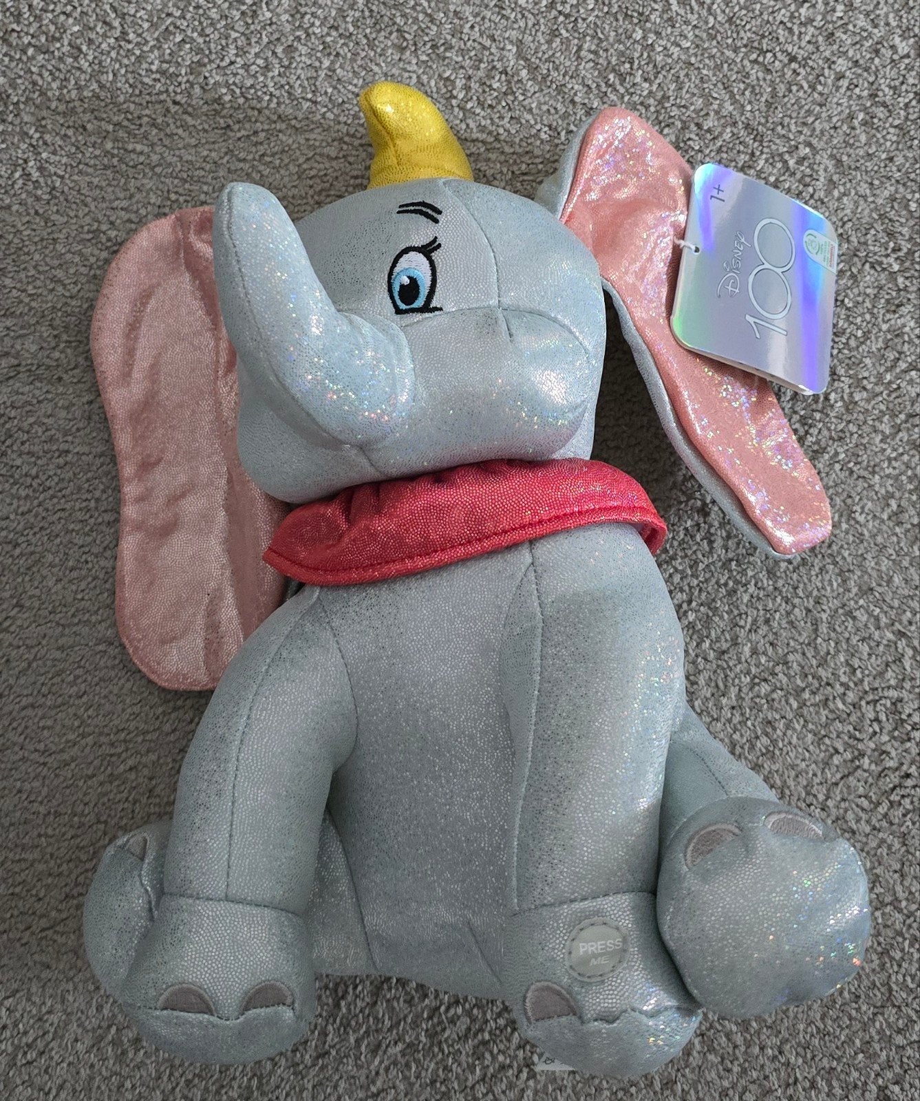 Dombo knuffel Disney 100 jaar NIEUW, Ophalen of Verzenden, Nieuw, Overige typen