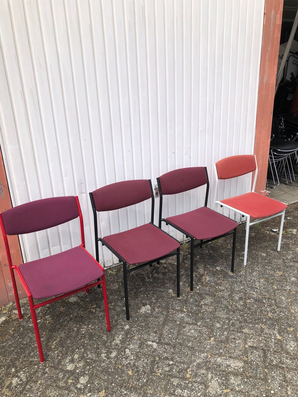 Gijs van der Sluis stoelen - Set van 4, Huis en Inrichting, Stoelen, Ophalen, Van der sluis, Gebruikt, Overige kleuren