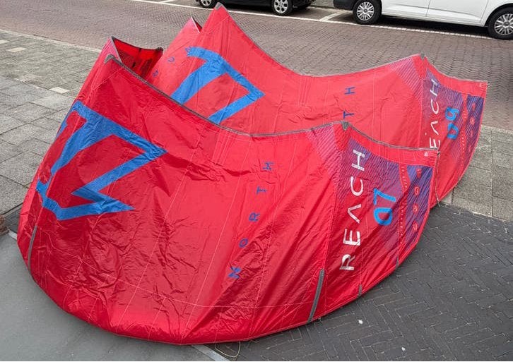 North - Reach kiteset 7m & 9m, Geen board, Ophalen of Verzenden, Gebruikt, 9 m²