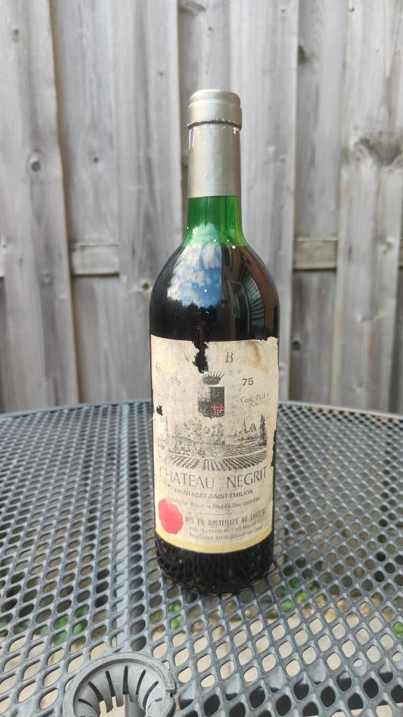 Chateau Negrit 1975, Frankrijk, Nieuw, Ophalen of Verzenden, Rode wijn