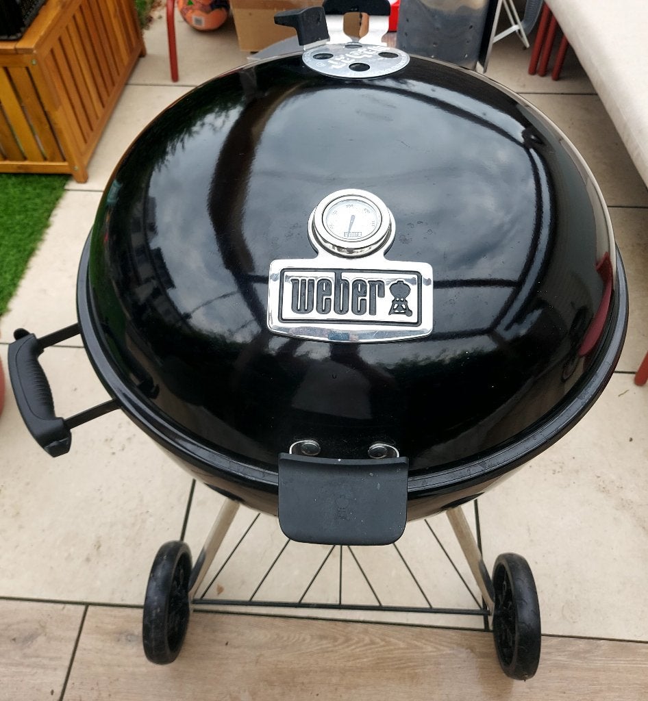 Weber master touch premium bbq, Tuin en Terras, Ophalen, Zo goed als nieuw, Weber, Met accessoires