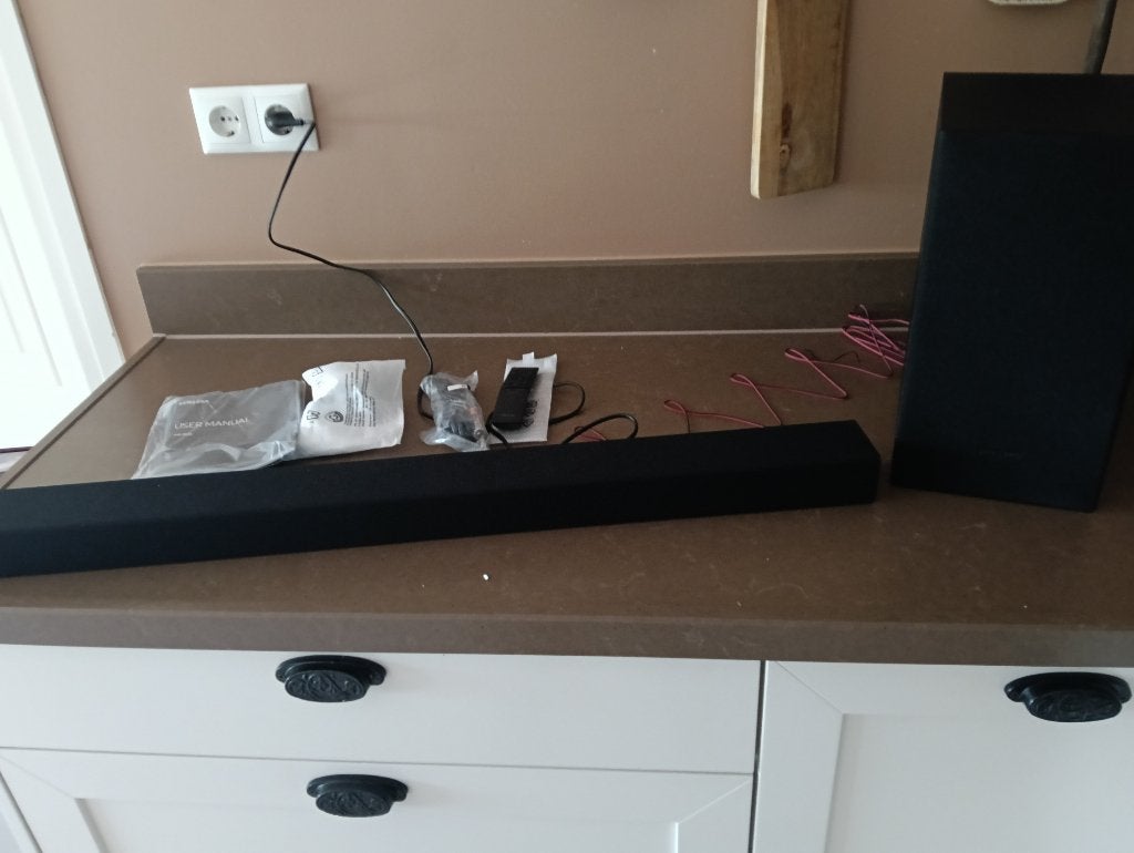 Samsung HW-T420 2.1 kanaal soundbar, Ophalen, Bluetooth, Zo goed als nieuw