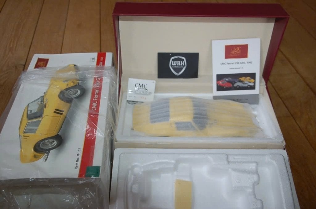 1:18 FERRARI 250 GTO Yellow CMC M-153 in box TOP WRH, Verzenden, Zo goed als nieuw, Auto, Overige merken