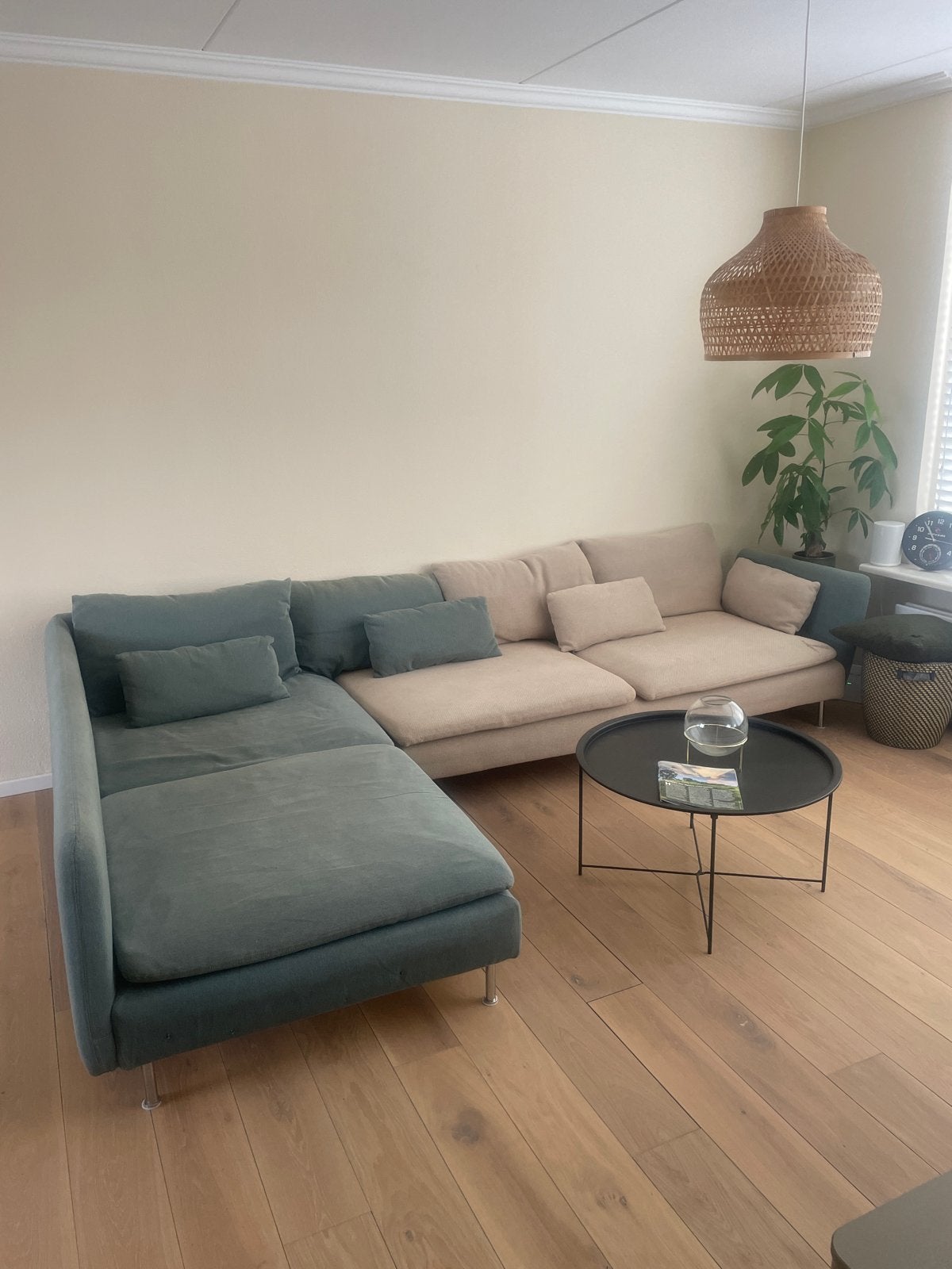 Ikea soderhamn hoekbank (geleefd), Huis en Inrichting, Ophalen, Gebruikt, Hoekbank, 300 cm of meer