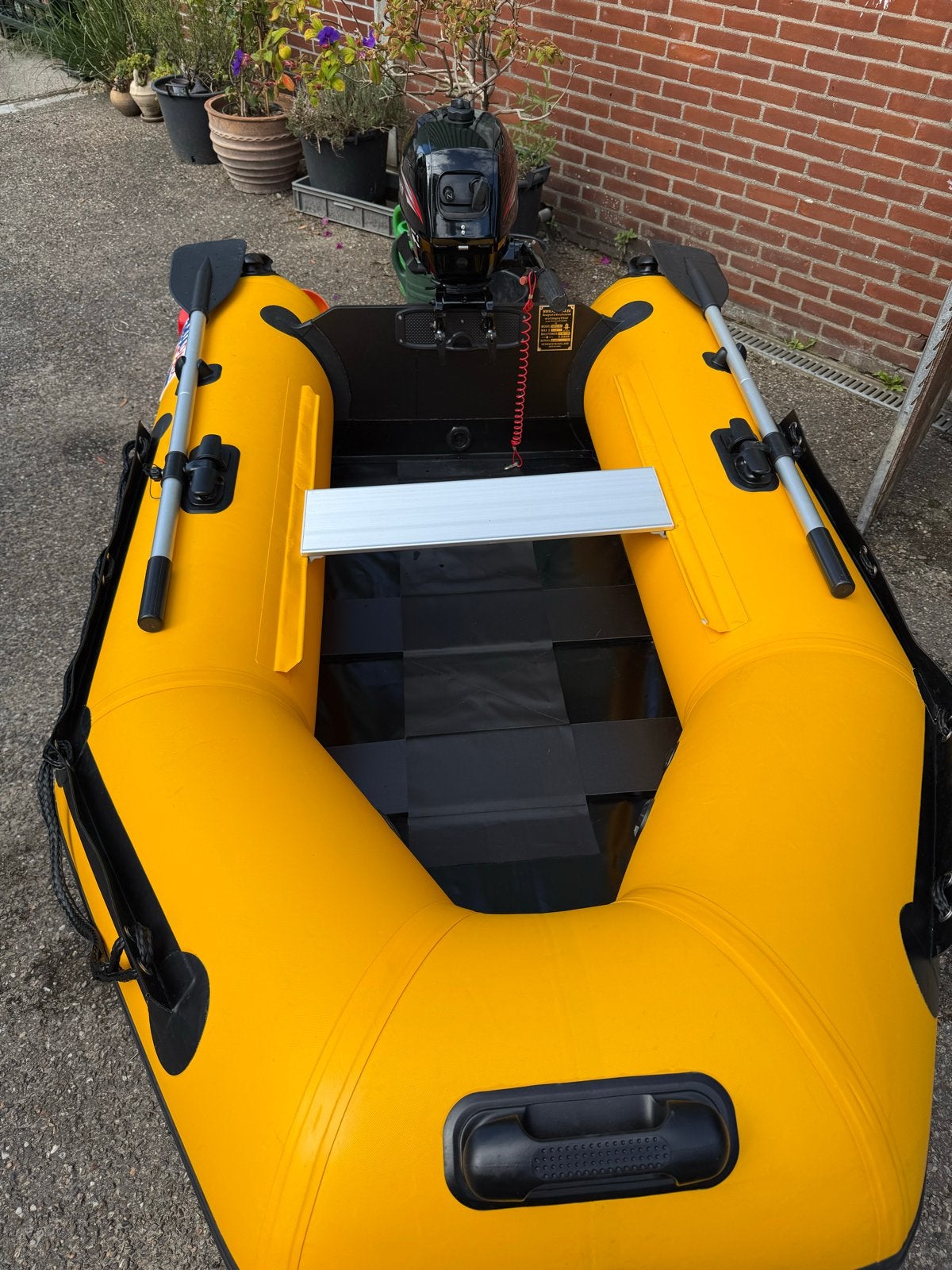 Aquaparx 230PRO MKIII rubberboot + Hidea 2,5 pk 4-takt, Ophalen, Inclusief motor, Zo goed als nieuw, Buitenboordmotor