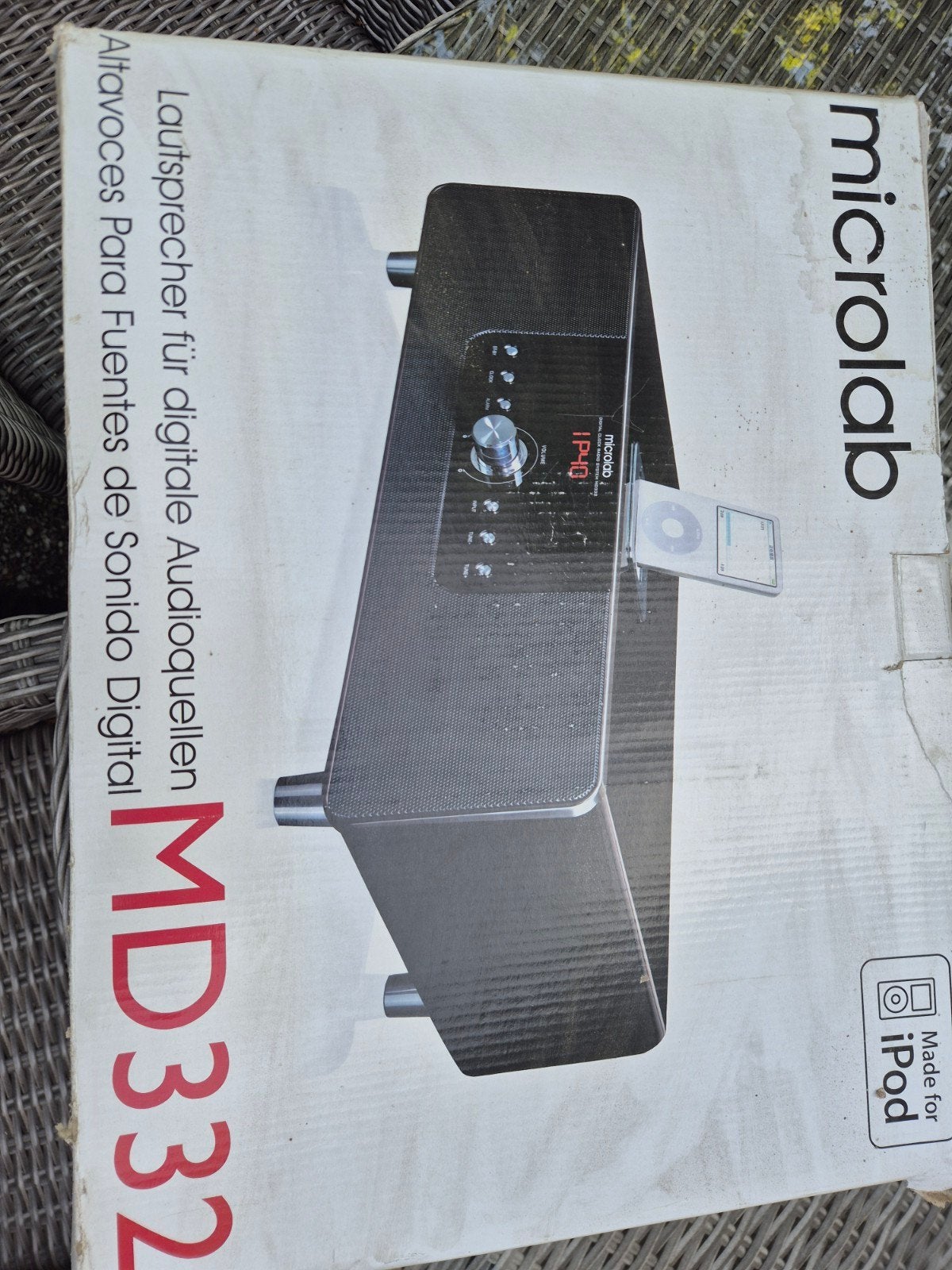 Microlab MD332 Hifi-systeem met iPod-dock en radio, Overige merken, Microset, Nieuw, Ophalen of Verzenden