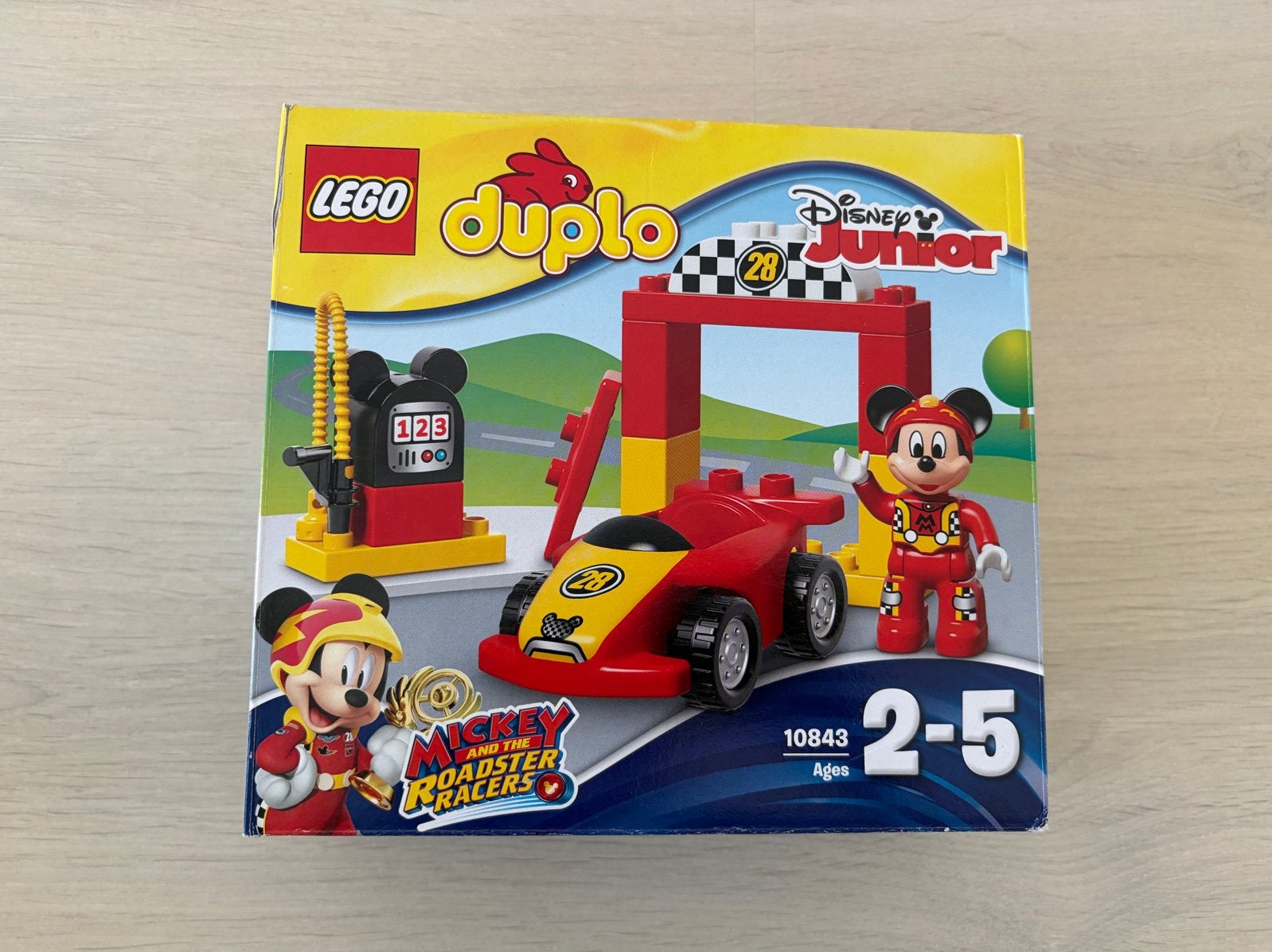 LEGO Duplo Mickey's Roadster Racers 10843 - Compleet, Inclusief instructies, Ophalen of Verzenden, Zo goed als nieuw, Duplo