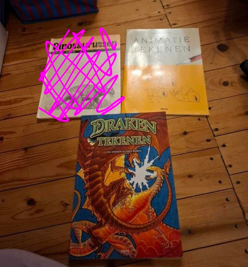 Tekenboeken: Draken, Animatie & Dinosaurussen, Boeken, Ophalen of Verzenden, Gelezen, Diverse auteurs, Non-fictie