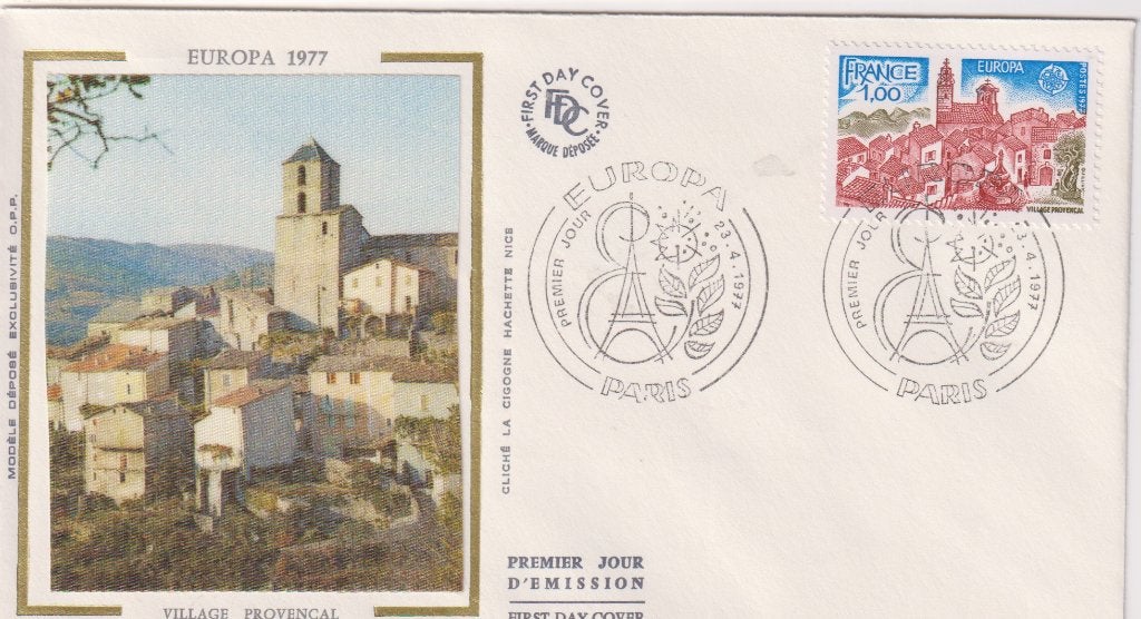 Frankrijk 1977 EUROPA Dorp S083, Verzenden, Onbeschreven, Europa
