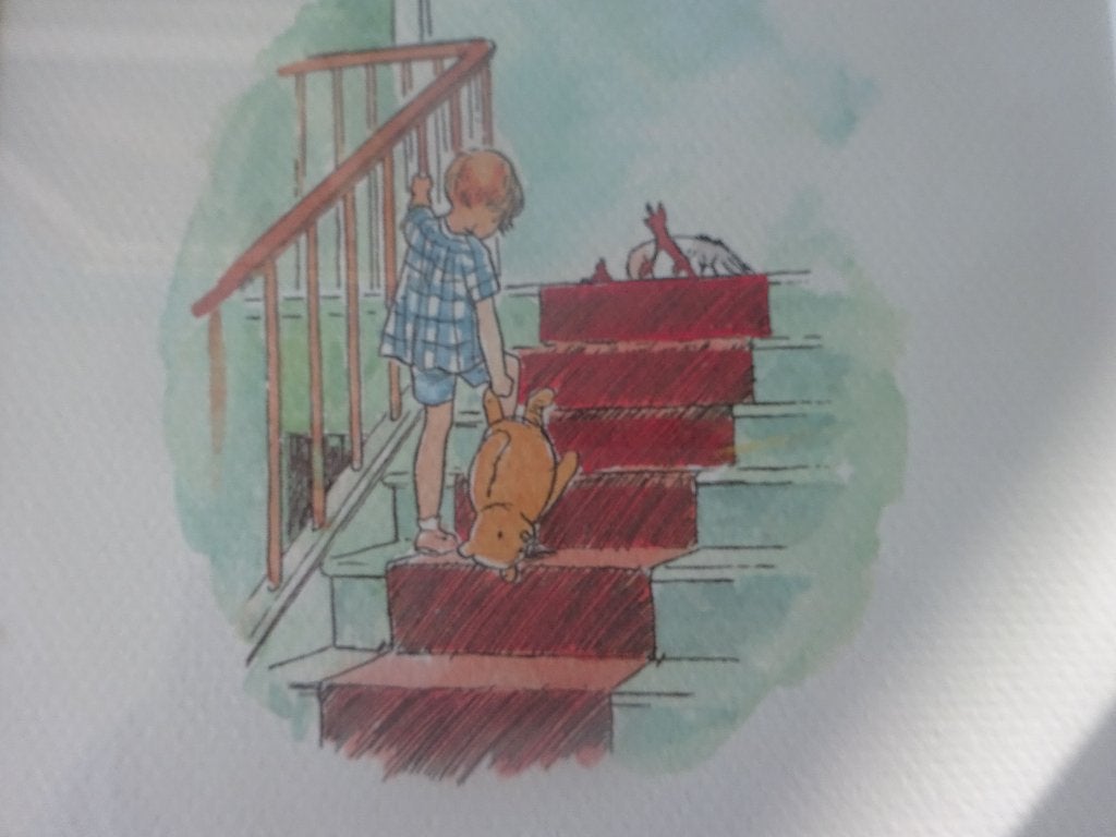 Winnie de Poeh ingelijste litho, Ophalen, Zo goed als nieuw, Ophangbaar, Wanddecoratie