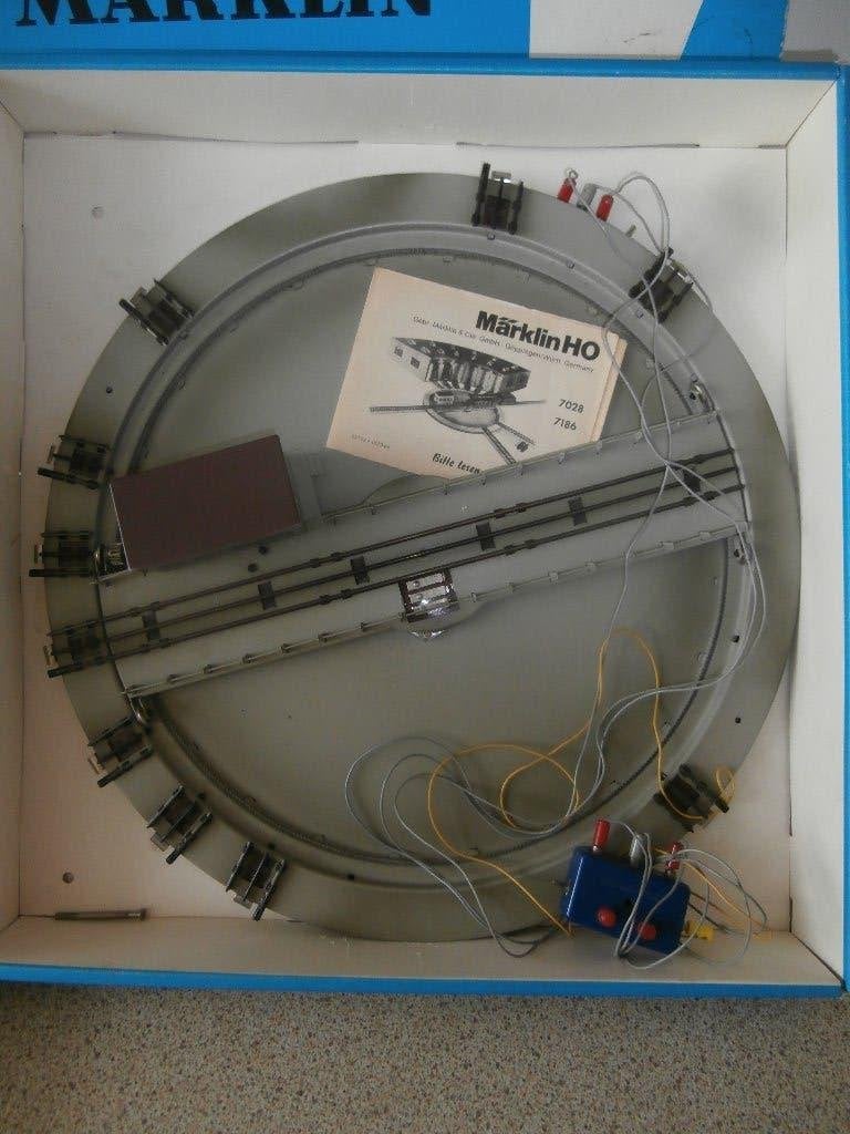 Marklin Draaischijf 7186, Wisselstroom, Rails, Ophalen of Verzenden, Zo goed als nieuw