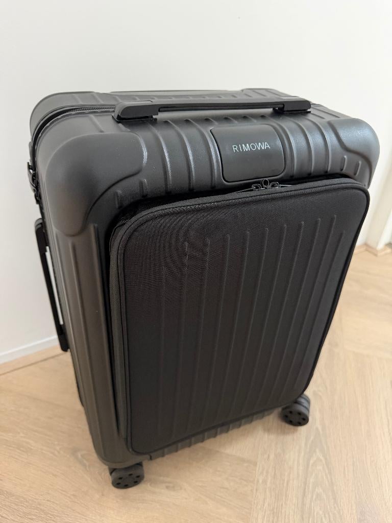 Rimowa Essential Sleeve cabin plus, koffer handbagage NIEUW, Wieltjes, 50 tot 60 cm, Hard kunststof, Nieuw