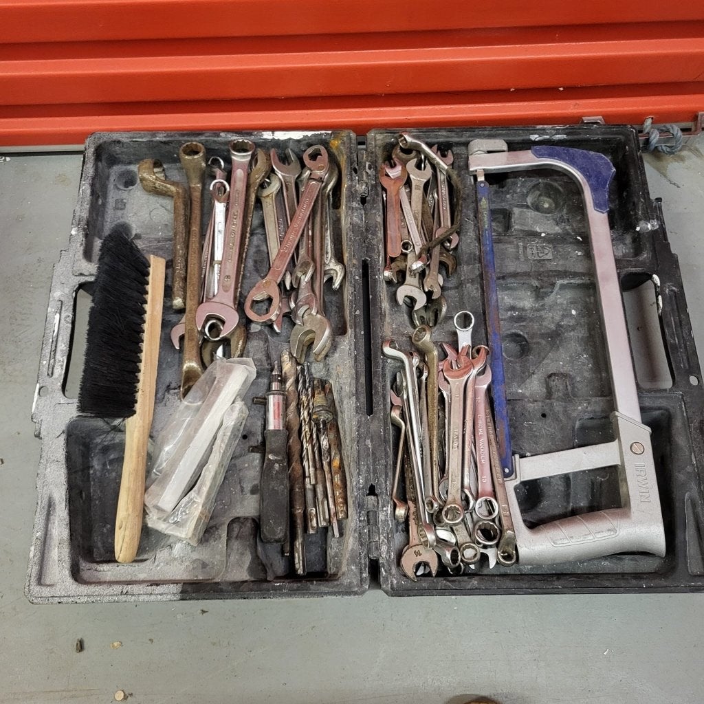 Gereedschapset met Cr-V sleutels, Ophalen of Verzenden, Gebruikt