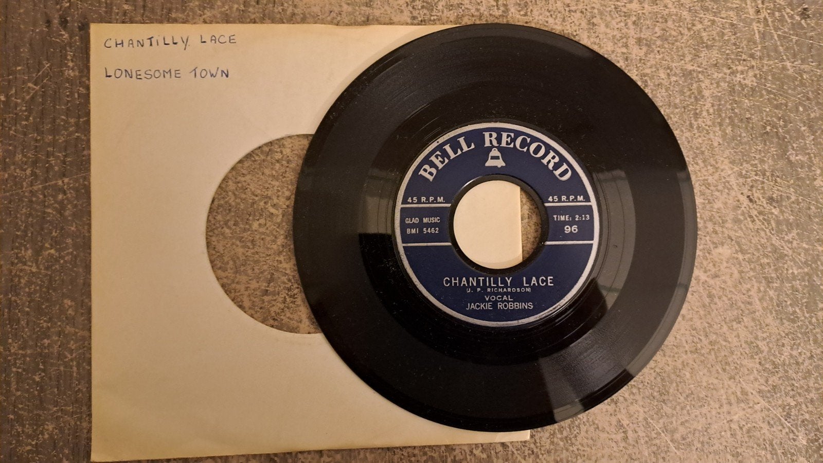 Tommy dunn-lonesome town/ jackie robbins-chantilly lace, Ophalen of Verzenden, Gebruikt, Pop