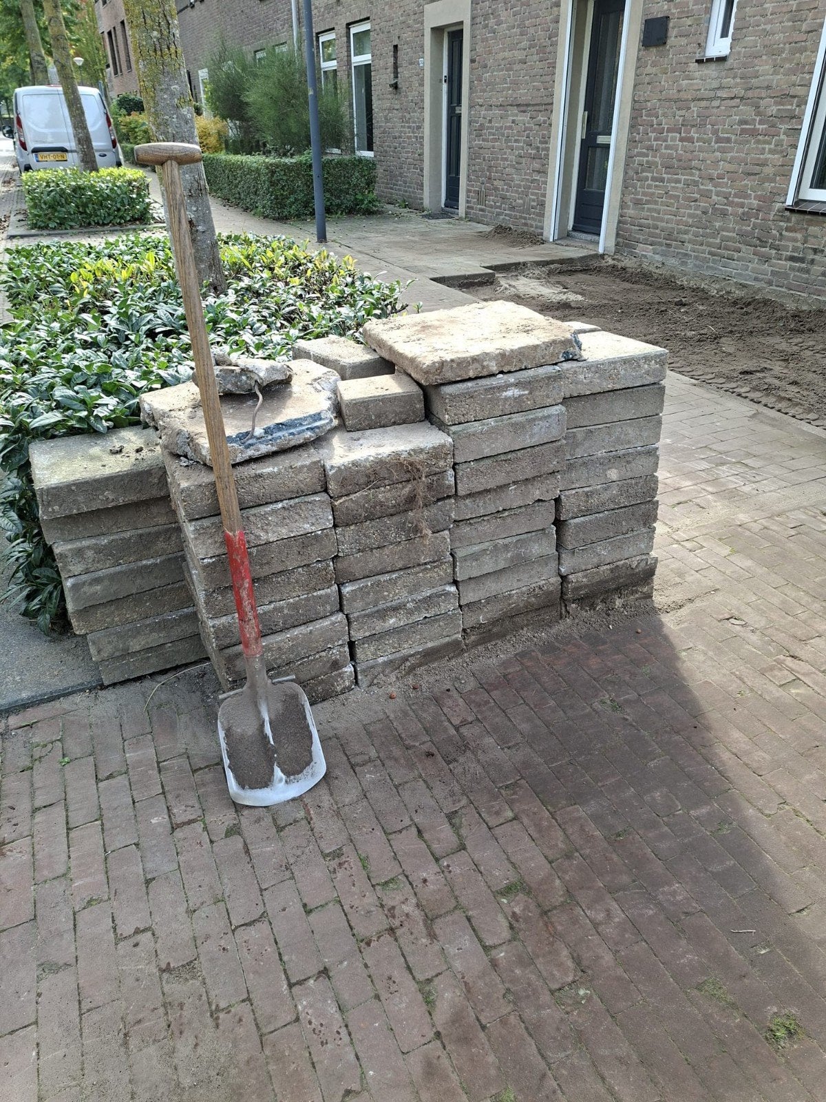 gebruikte dikke tegels, Ophalen, Gebruikt, Beton, Terrastegels