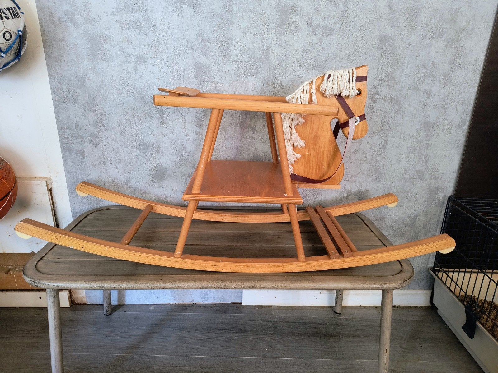 Houten hobbelpaard, Ophalen of Verzenden