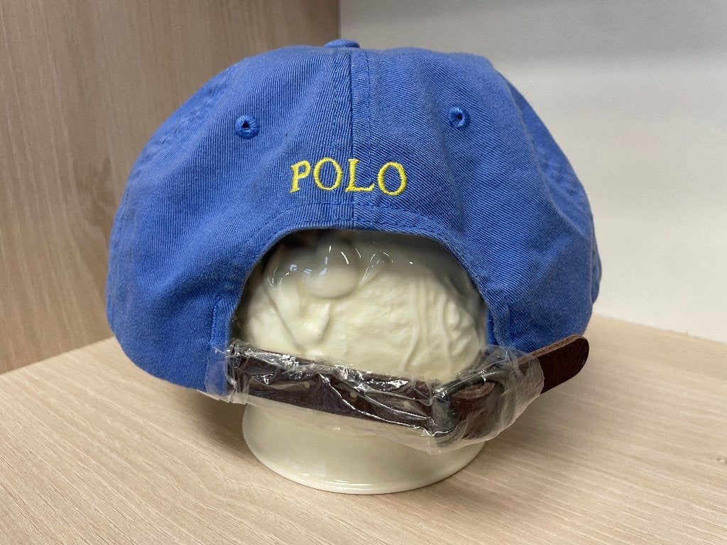 NIEUW Polo Ralph Lauren Pet met lederen bandje! UNIEK!, Ophalen, Nieuw, One size fits all, Pet