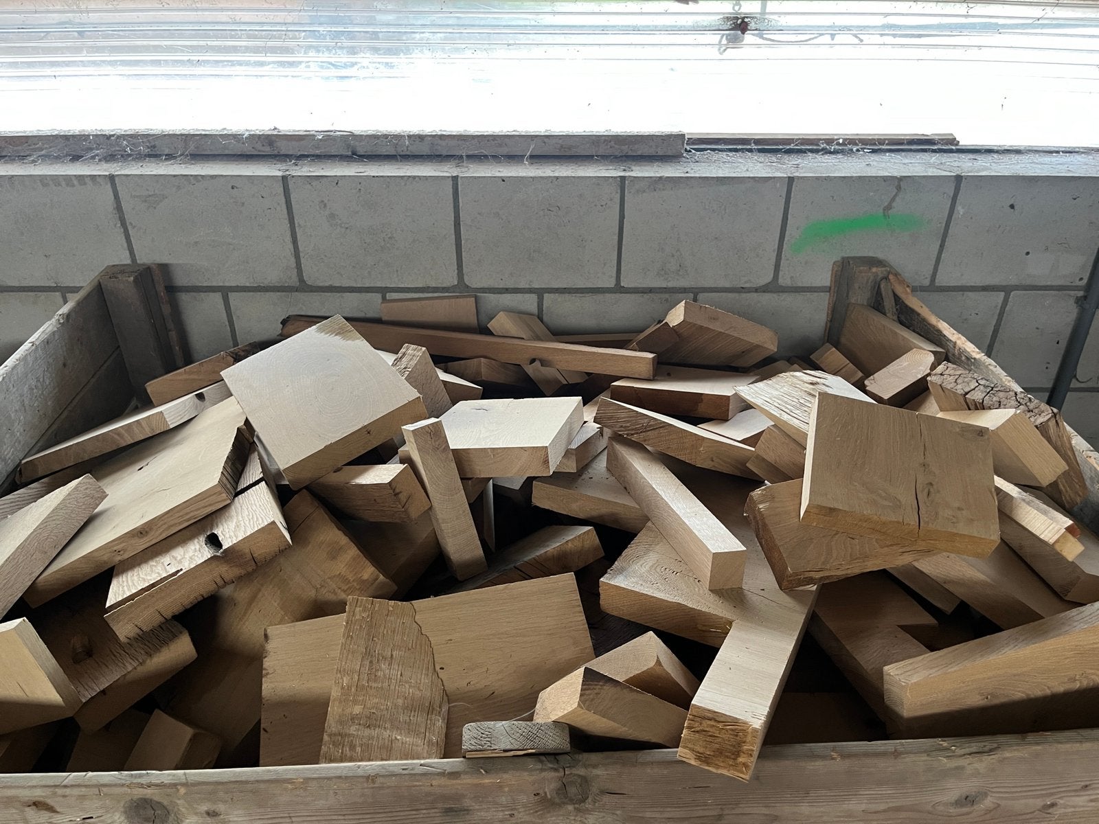 Eiken rest hout, Minder dan 3 m³, Ophalen, Eikenhout, Blokken