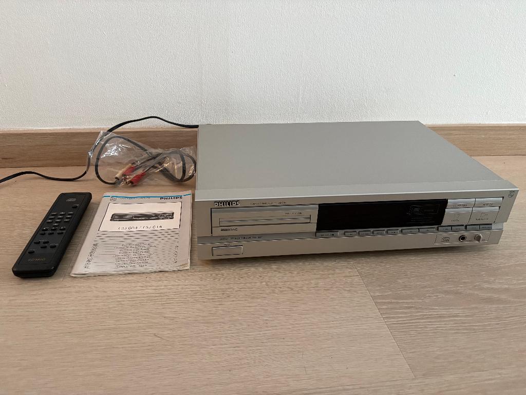 Philips CD 614 cdspeler zilver, Audio, Tv en Foto, Cd-spelers, Ophalen of Verzenden, Gebruikt, Philips