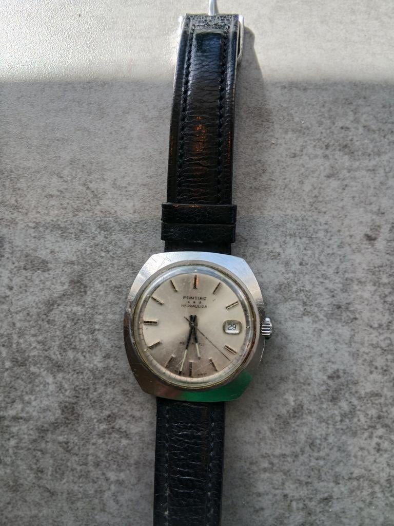 Vintage Pontiac horloge, Ophalen of Verzenden