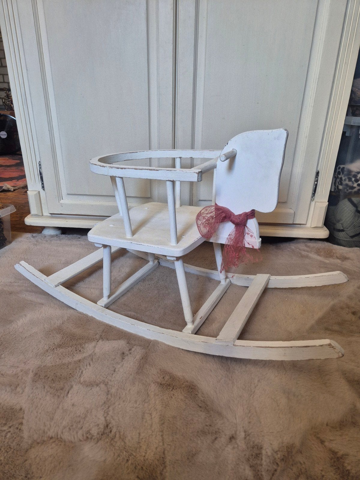 Brocante hobbelpaard opknapper, Ophalen, Gebruikt