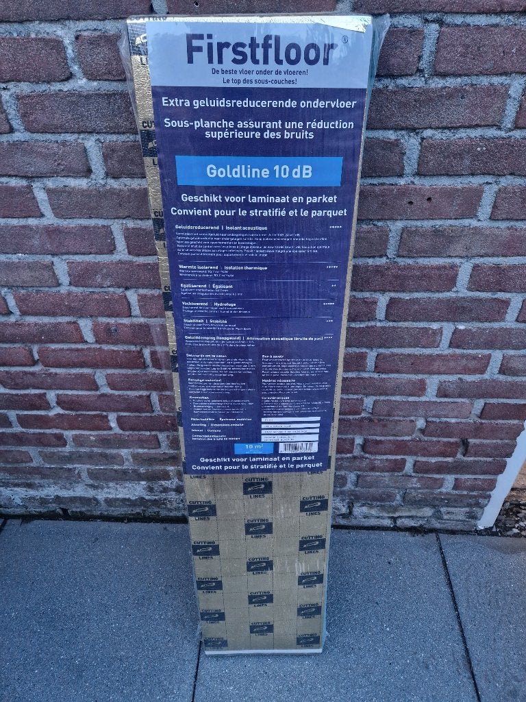 Firstfloor Goldline ondervloer 10m2, Ophalen, Overige materialen, 30 cm of meer, 50 tot 150 cm