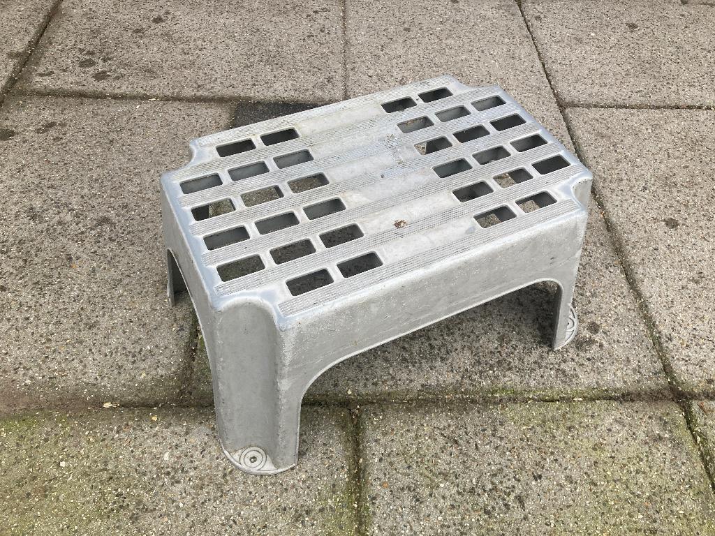 Caravan opstap instap trapje, Ophalen, Gebruikt