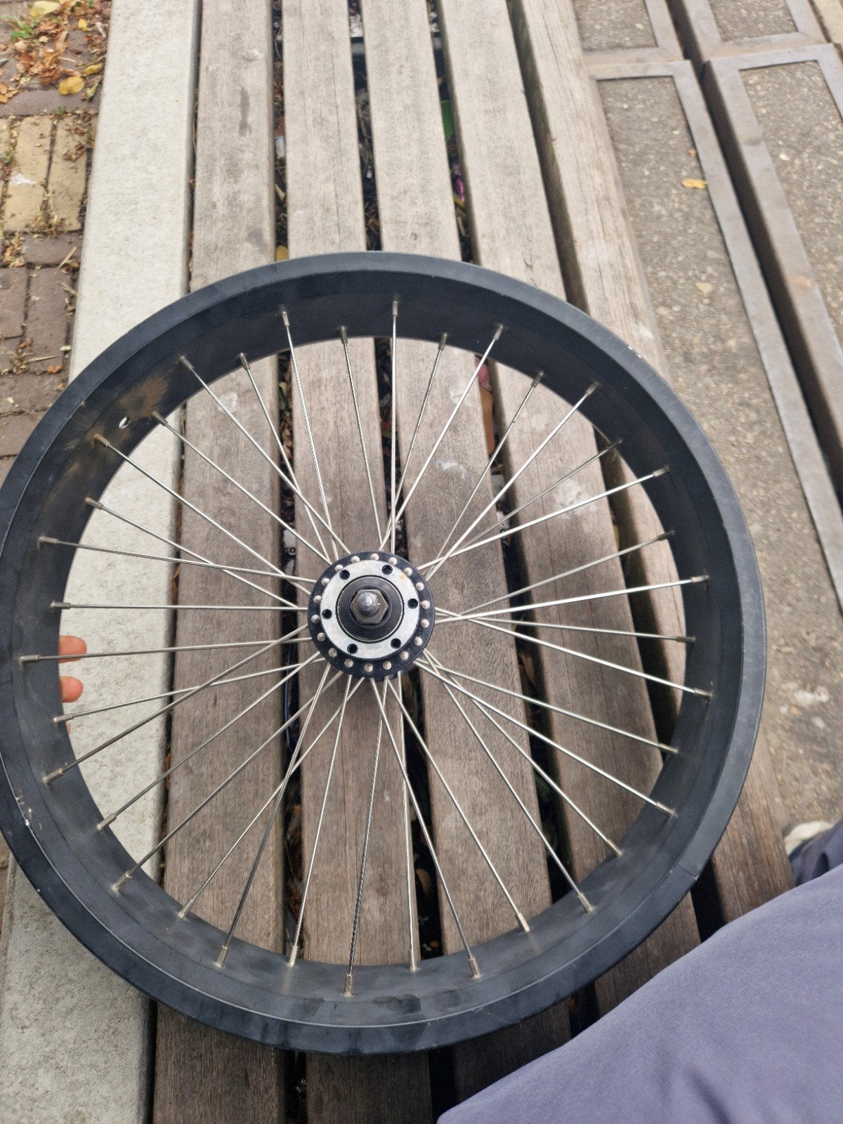 knaap voorwiel/velg perfecte staat, Gebruikt, Staal, Stadsfiets, Ophalen