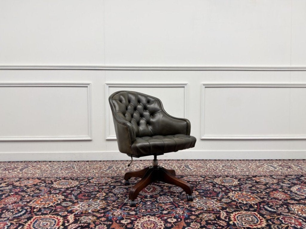 Klassiek Engels Wade Chesterfield Bureaustoel, Ophalen