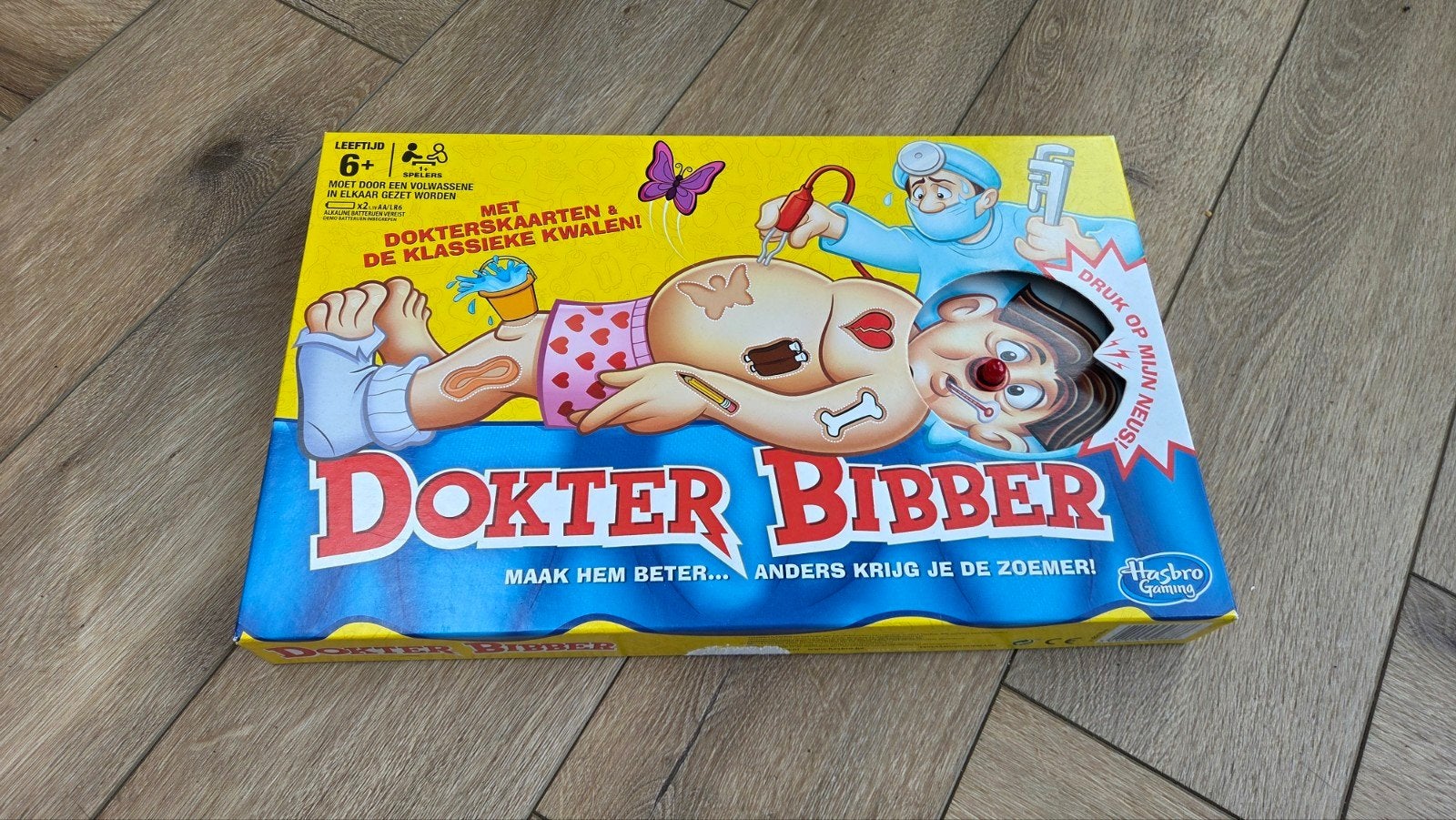 Dokter Bibber spel Hasbro, Een of twee spelers, Ophalen of Verzenden, Gebruikt, Hasbro Gaming