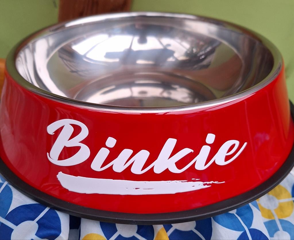 NIEUW
Grote voer / water bak
Met naam BINKIE
Prijs: 15,-, Ophalen of Verzenden, Nieuw
