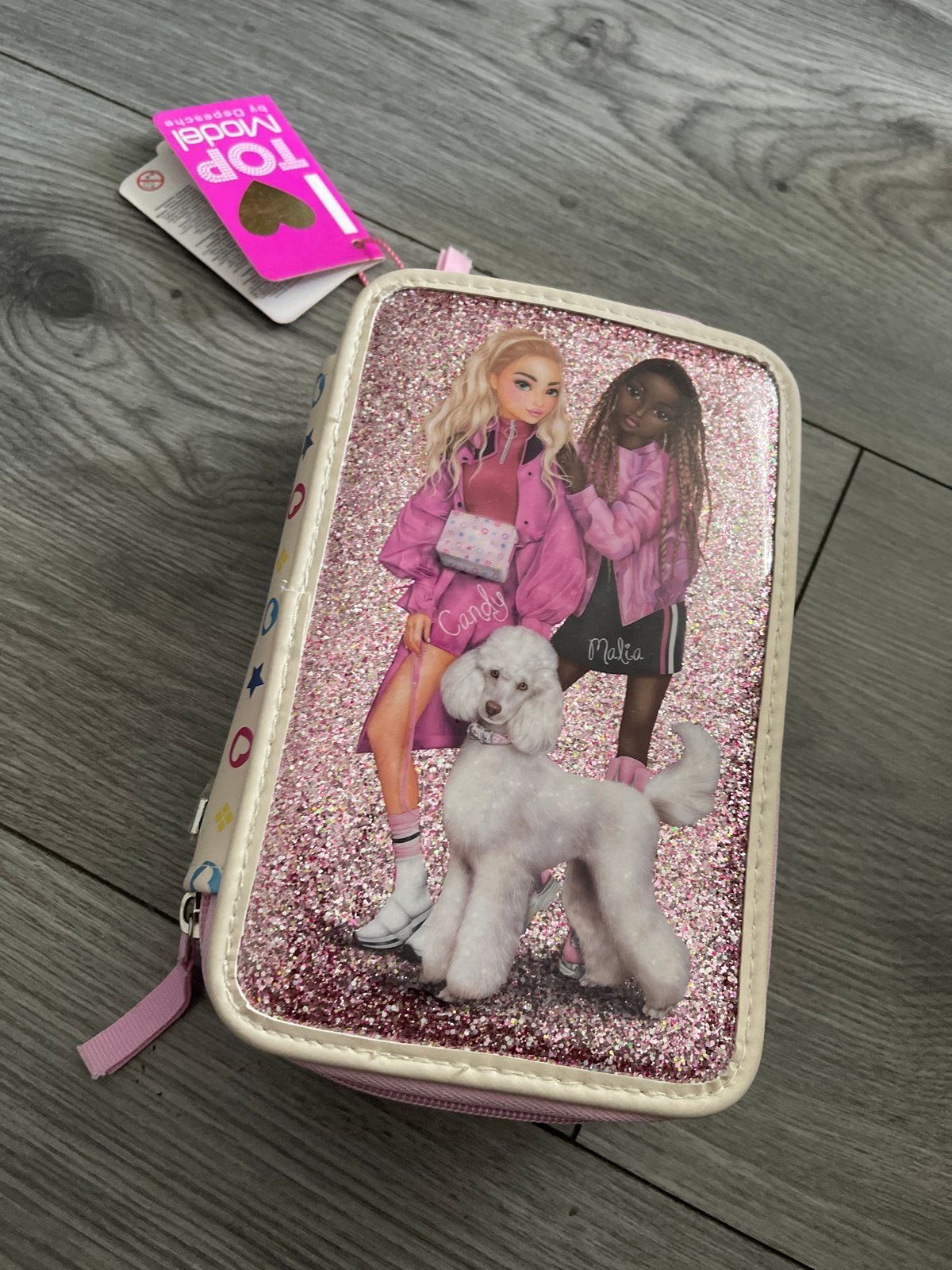 Top model 3 vaks etui Bling Bling, Ophalen of Verzenden, Nieuw